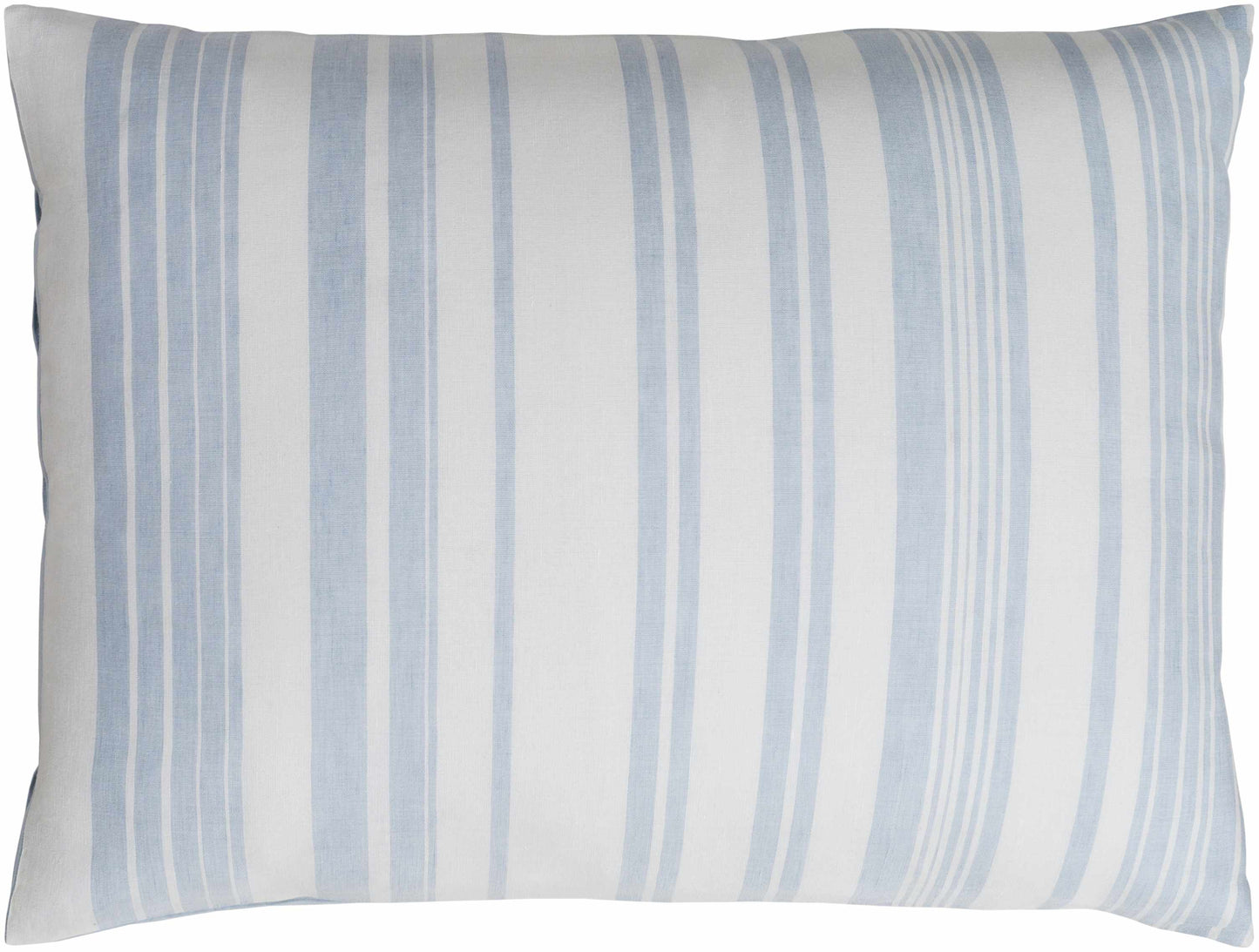 Baraniferho Ice Blue Striped Linen Bedding Set-4