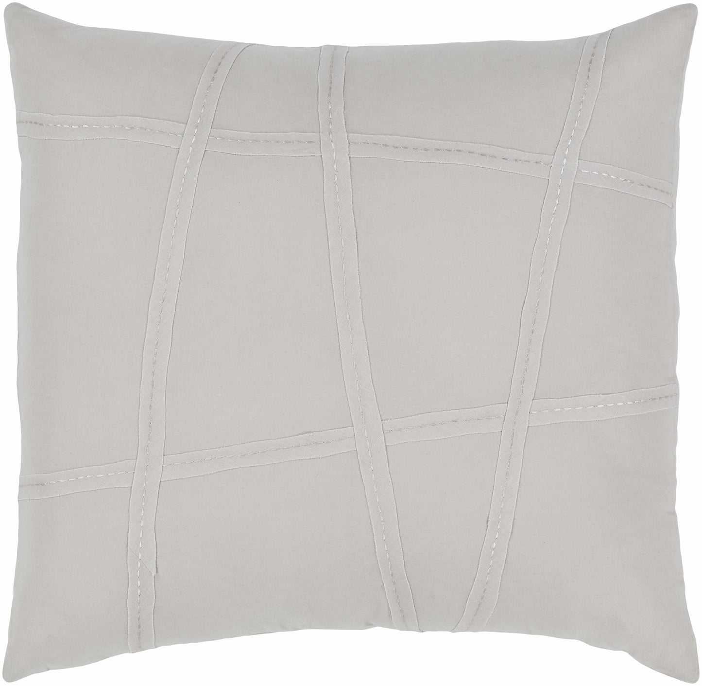 Enhance your bedroom with the luxurious Queens Contemporary Light Gray Bedding, featuring elegant stitching and premium cotton.