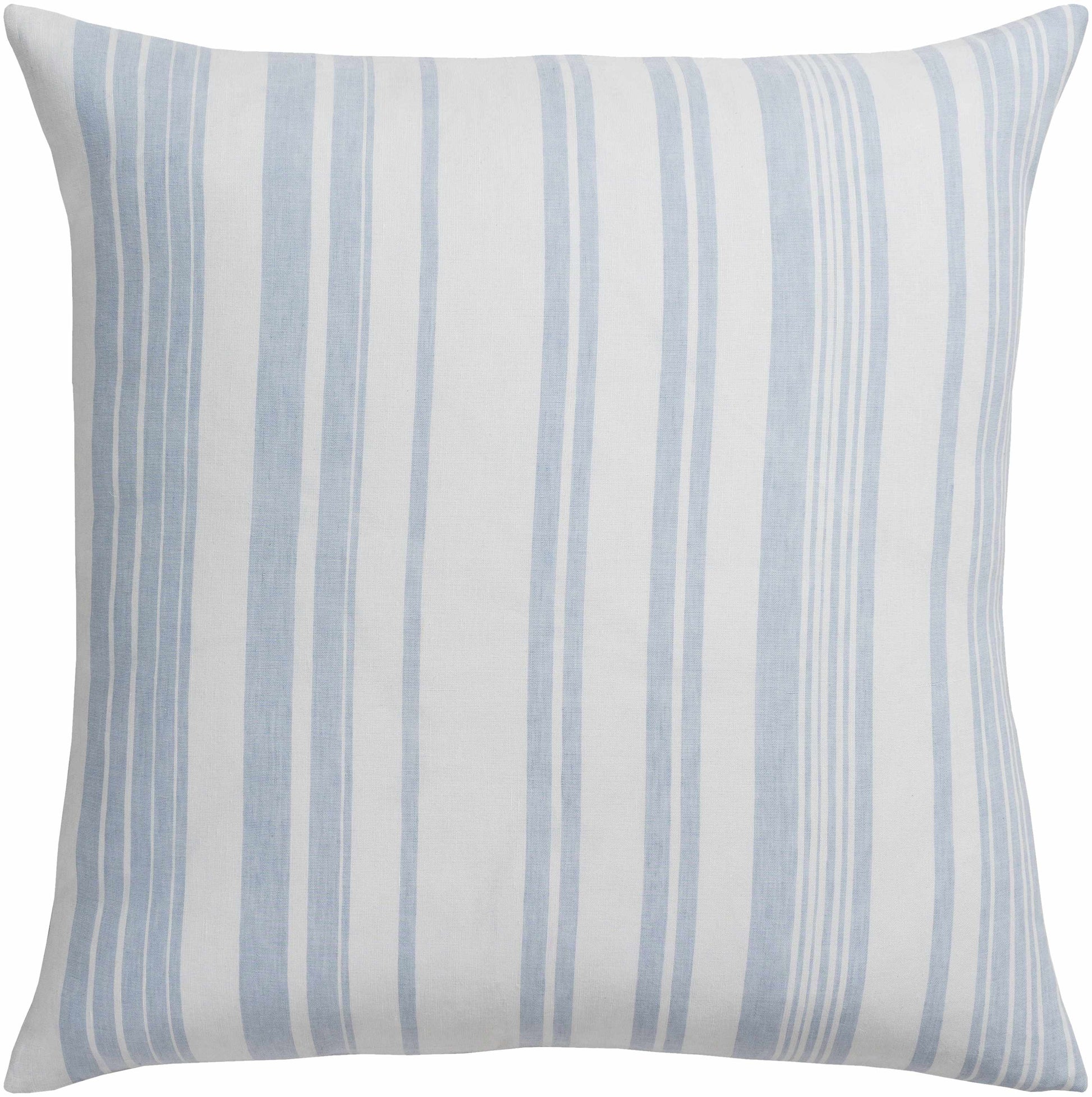 Baraniferho Ice Blue Striped Linen Bedding Set-3